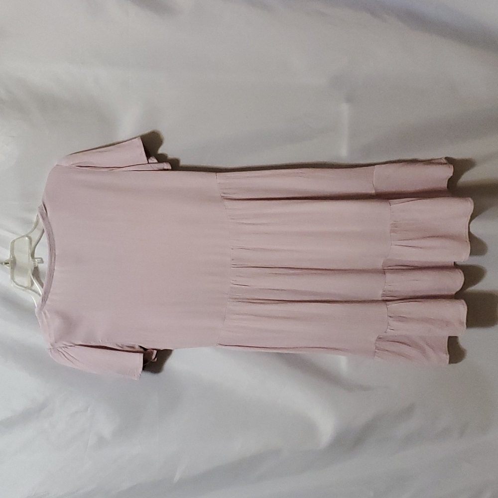 Knox Rose Woman's Flutter Short Sleeve Embroidered A-line Dress - Picture 12 of 14